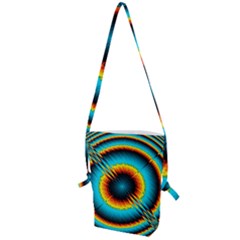 Art Artwork Fractal Digital Art Folding Shoulder Bag by Wegoenart