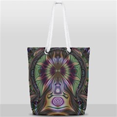 Digital Art Fractal Artwork Full Print Rope Handle Tote (small) by Wegoenart