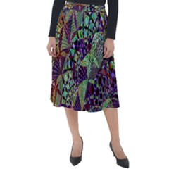 Background Design Art Artwork Classic Velour Midi Skirt  by Wegoenart