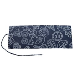 Internet Planets Drinks Computers Roll Up Canvas Pencil Holder (s) by Wegoenart