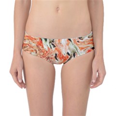 Marble Texture White Pattern Classic Bikini Bottoms by Wegoenart