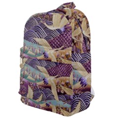 Textile Fabric Cloth Pattern Classic Backpack by Wegoenart