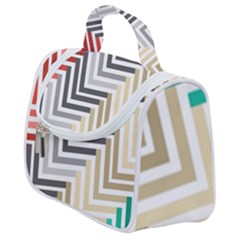 Abstract Colorful Geometric Pattern Satchel Handbag by Vaneshart