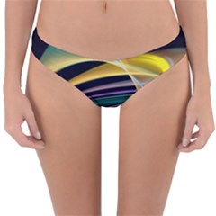 Lines Stripes Colorful Abstract Background Color Reversible Hipster Bikini Bottoms by Vaneshart