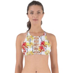 Watercolor Painting Autumn Illustration Autumn Tree Perfectly Cut Out Bikini Top by Vaneshart