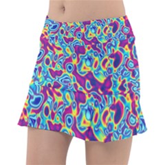 Ripple Motley Colorful Spots Abstract Tennis Skirt by Vaneshart
