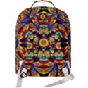 Geometric Pattern Kaleidoscope Art Mirror Image Mosaic Double Compartment Backpack View3