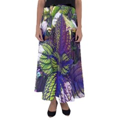 Dark Coleus Flared Maxi Skirt by Riverwoman