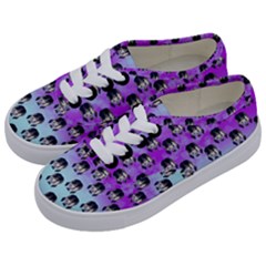 Forest Girl Bight Baby Blue Patttern Ombre Kids  Classic Low Top Sneakers by snowwhitegirl