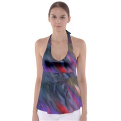 Abstract Paint Painting Watercolor Babydoll Tankini Top by Vaneshart