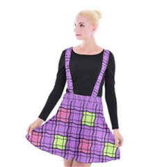 Background Pattern Seamless Suspender Skater Skirt by Vaneshart