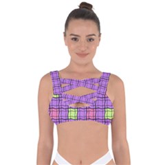 Background Pattern Seamless Bandaged Up Bikini Top by Vaneshart