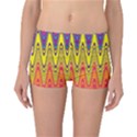 Retro Colorful Waves Background Reversible Boyleg Bikini Bottoms View1
