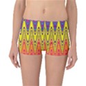 Retro Colorful Waves Background Reversible Boyleg Bikini Bottoms View3