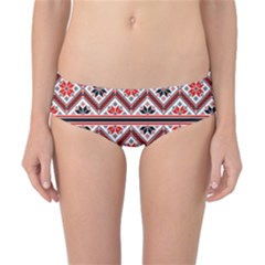 Folklore Ethnic Pattern Background Classic Bikini Bottoms by Vaneshart