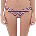 Folklore Ethnic Pattern Background Reversible Hipster Bikini Bottoms View1