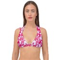British Flag Abstract Double Strap Halter Bikini Top View1