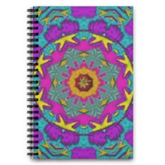 Fern  Mandala  In Strawberry Decorative Style 5 5  X 8 5  Notebook by pepitasart