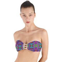 Abstract 21 1 Twist Bandeau Bikini Top by ArtworkByPatrick