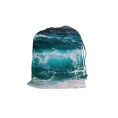 Waves 3975256 960 720 Drawstring Pouch (medium) by vintage2030