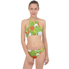 Abstract Seamless Pattern Background Racer Front Bikini Set by Vaneshart