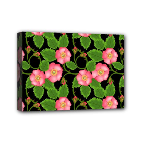 Roses Flowers Bud Mini Canvas 7  X 5  (stretched) by Vaneshart