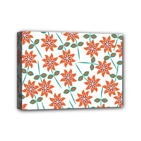 Vector Flower Floral Mini Canvas 7  X 5  (stretched) by Vaneshart