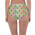 Abstract Seamless Pattern Reversible High-Waist Bikini Bottoms View4