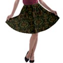 Seamless Pattern Background A-line Skater Skirt View1