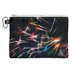 Lights Star Sky Graphic Night Canvas Cosmetic Bag (xl) by HermanTelo