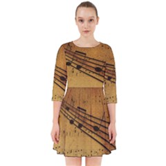 Background Music Smock Dress by Mariart