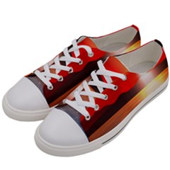 Sunset Water River Sea Sunrays Women s Low Top Canvas Sneakers by Mariart