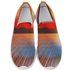 Sunset Water River Sea Sunrays Men s Slip On Sneakers by Mariart