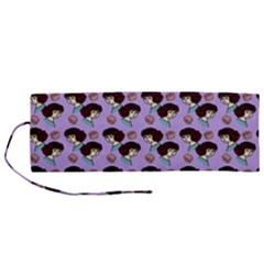 Redhead Girl Pattern Lilac Roll Up Canvas Pencil Holder (m) by snowwhitegirl