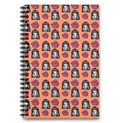 Girl Flower Pattern Apricot 5 5  X 8 5  Notebook by snowwhitegirl
