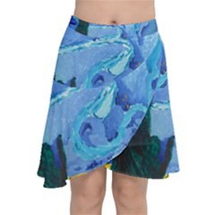Painting Illustrations Vincent Van Gogh Chiffon Wrap Front Skirt by Wegoenart