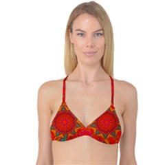 Background Pattern Surface Texture Reversible Tri Bikini Top by Wegoenart