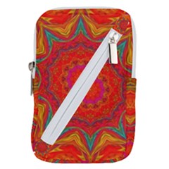 Background Pattern Surface Texture Belt Pouch Bag (large) by Wegoenart