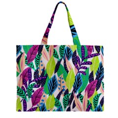 Leaves  Zipper Mini Tote Bag by Sobalvarro