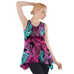 Leaves Side Drop Tank Tunic by Sobalvarro
