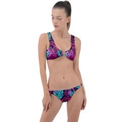 Leaves Ring Detail Crop Bikini Set by Sobalvarro