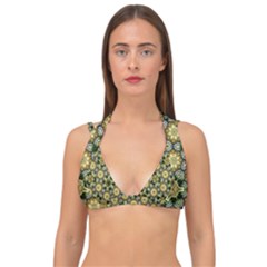 Pattern Background Texture Design Double Strap Halter Bikini Top by Wegoenart