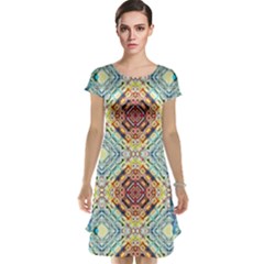 Pattern Cap Sleeve Nightdress by Sobalvarro