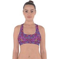 Kaleidoscope  Cross Back Hipster Bikini Top  by Sobalvarro
