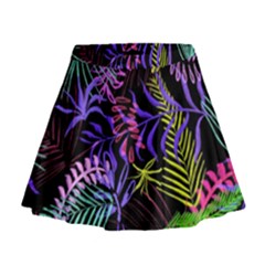 Leaves  Mini Flare Skirt by Sobalvarro