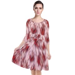 Abstract  Quarter Sleeve Waist Band Dress by Sobalvarro