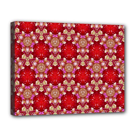 Design Pattern Texture Canvas 14  X 11  (stretched) by Wegoenart