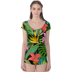 Tropical Greens Boyleg Leotard  by Sobalvarro
