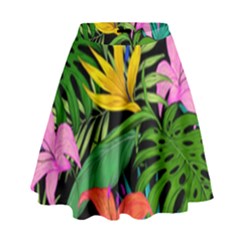Tropical Greens High Waist Skirt by Sobalvarro