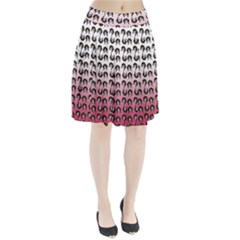 Retro Girl Daisy Chain Pattern Pleated Skirt by snowwhitegirl